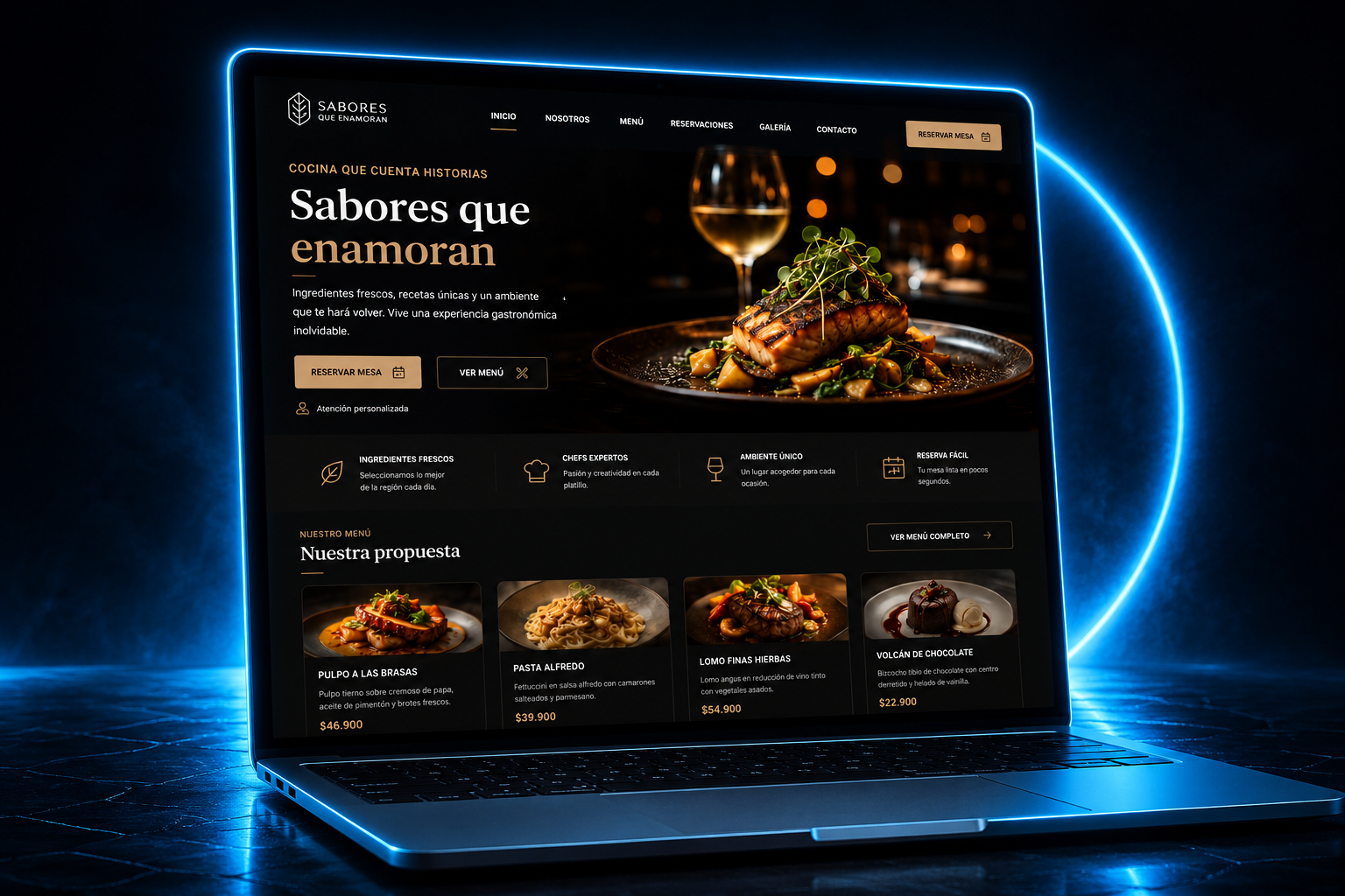 Sitio web para restaurante Café Nómade - menú digital y sistema de pedidos - Raíz Studio