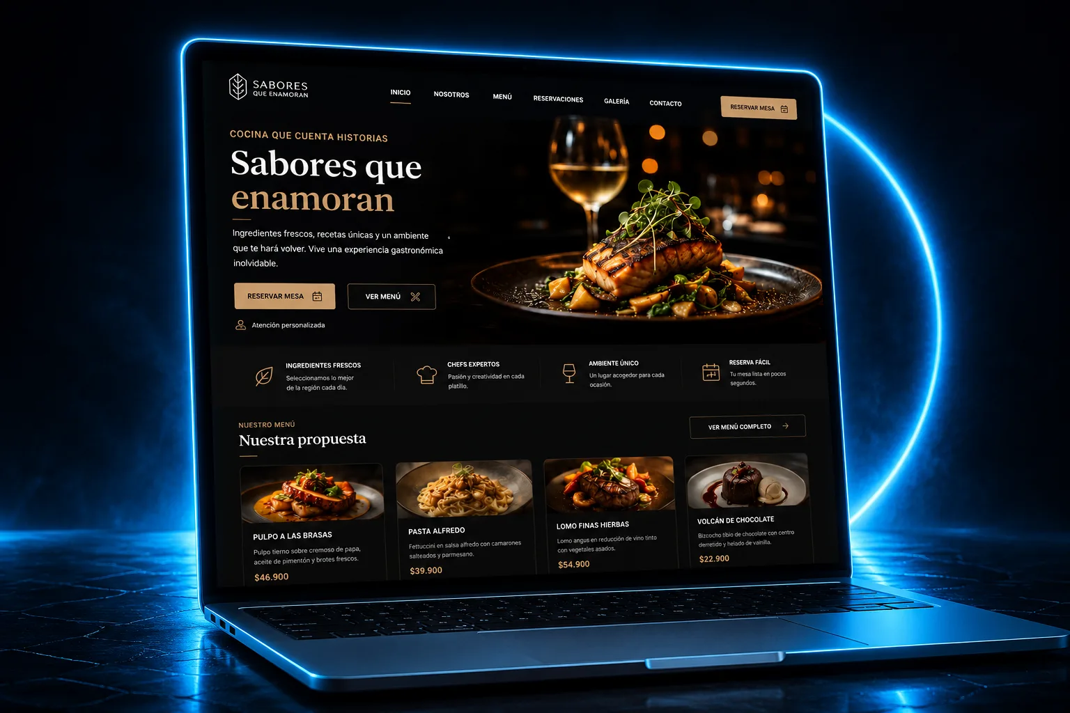 Sitio web para restaurante Café Nómade - menú digital y sistema de pedidos - Raíz Studio